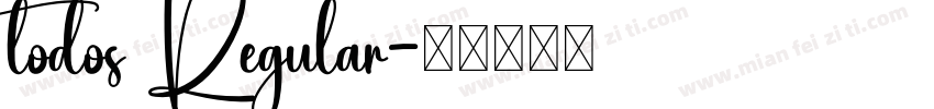 todos Regular字体转换